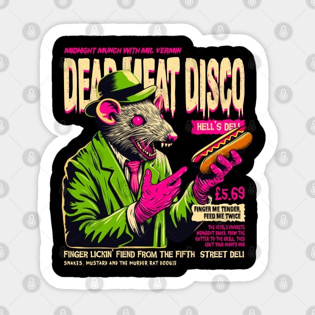 DEAD MEAT DISCO Sticker by artslaves